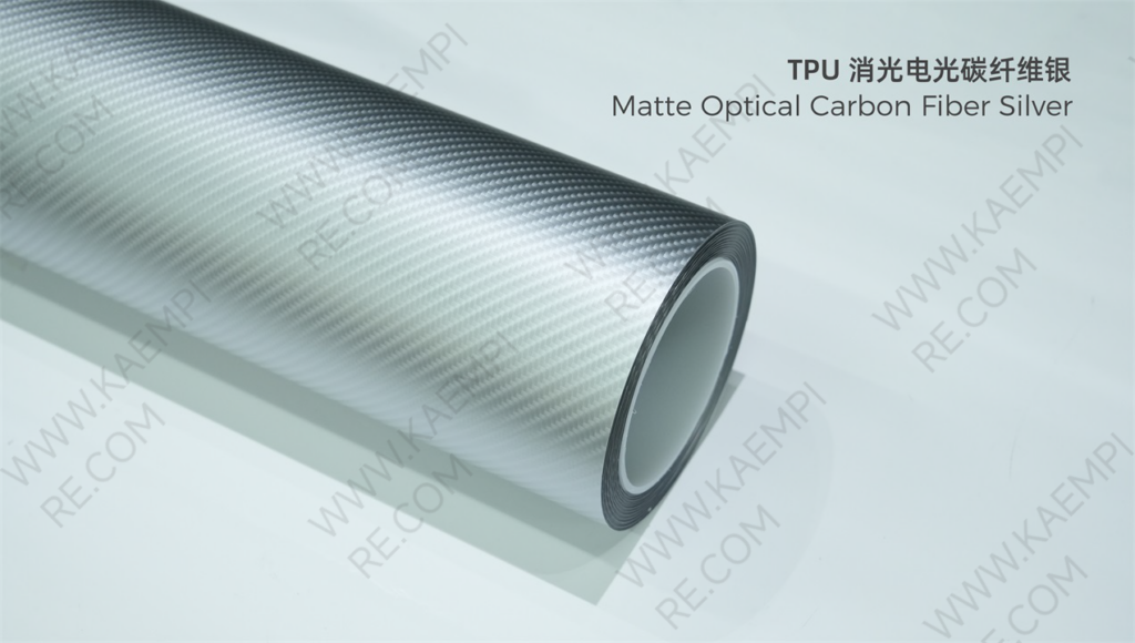323 消光电光碳纤维银 — Матовый серебристый под карбон